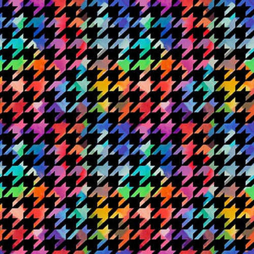 Instagram Famous Houndstooth Black Kayomi Harai Studio E Cotton Fabric SE-8066-99