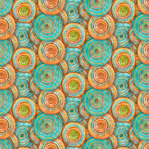 Into the Wild Baskets Multi John Keeling 3 Wishes Cotton Fabric