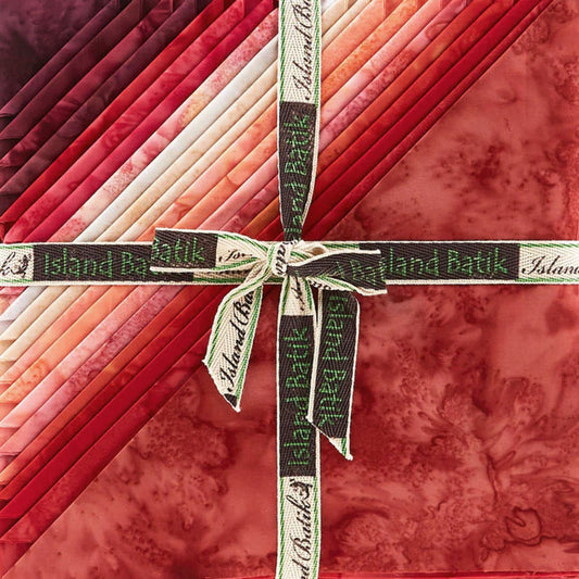 Ravishing Red 10" Squares Stack Island Batik Fabric