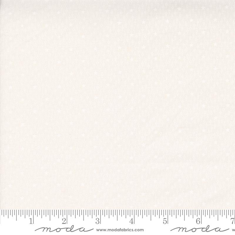 Itty Bitty BG Gatherings Starfields Blenders Stripe Off White on White Primitive Gatherings Moda Cotton Fabric