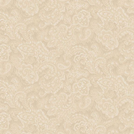 Jacquard Leaves Tan Marcus Cotton Fabric MF-R251120D-TAN