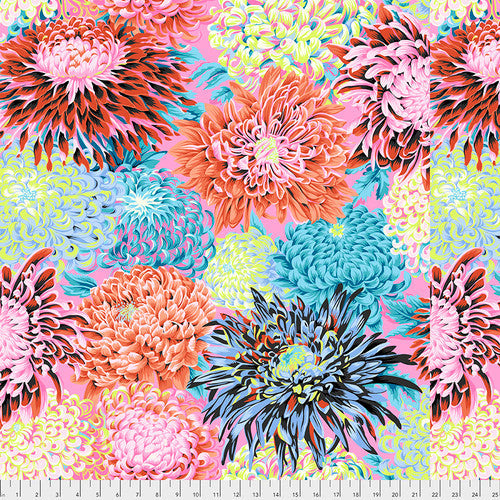 Japanese Chrysanthemum Contrast Philip Jacobs Classics Kaffe Fassett Collective Free Spirit Cotton Fabric FS-PWPJ041.CONTR