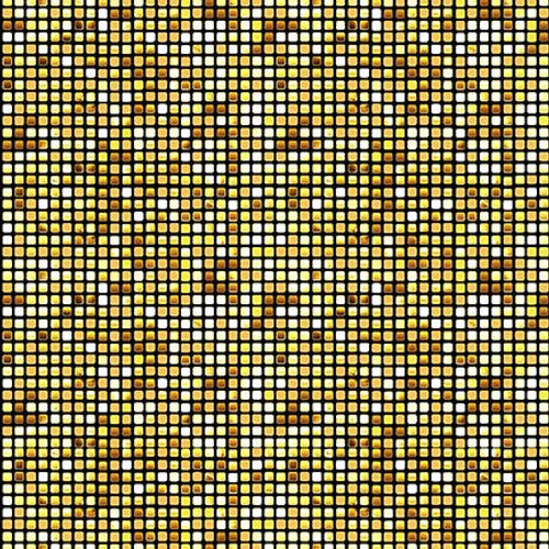 Jingle and Mingle Golden Square Sequin Black Sinead Jones Blank Quilting Cotton Fabric