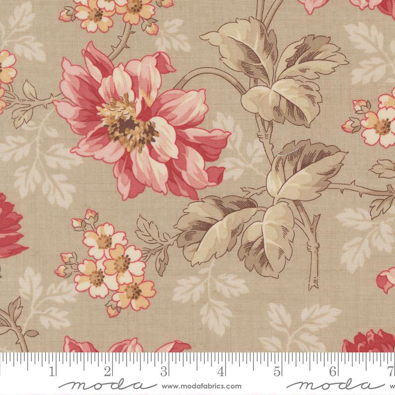 Joie De Vivre Angelique Florals Roche French General Moda Cotton Fabric MD-13980-14