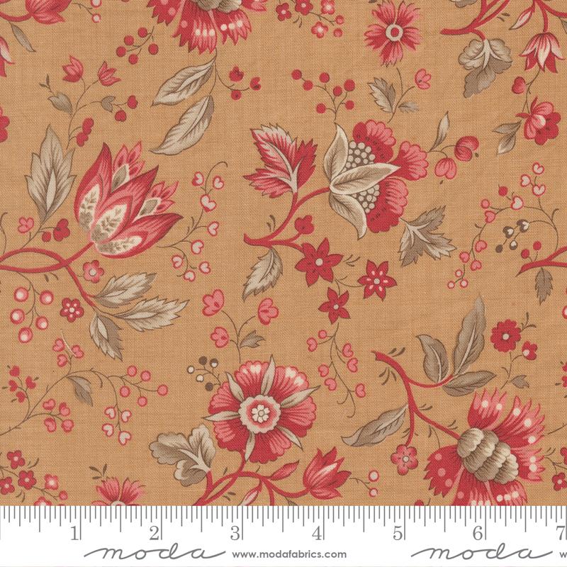Joie De Vivre Rural Jardin Florals Tea French General Moda Cotton Fabric MD-13982-14