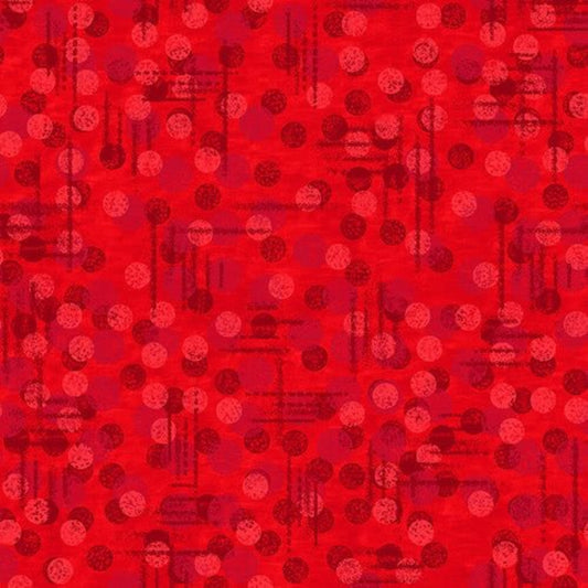 Jot Dot 108" Wide Backing Tonal Dot Texture Red Blank Quilting Cotton Fabric BQ-1230-88