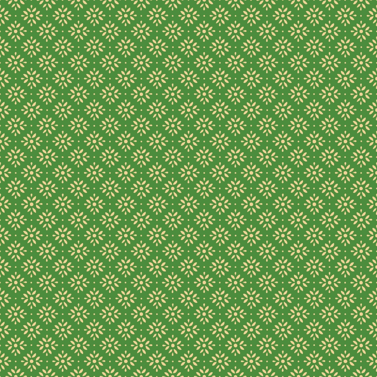 Joyful Snowflake Metallic Light Green Maywood Studio Cotton Fabric