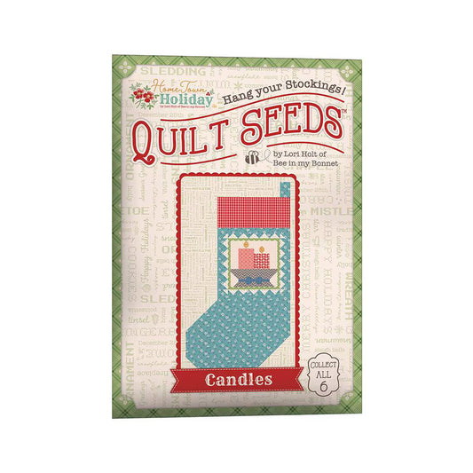 Home Town Holiday Quilt Seeds No. 6 Christmas Stocking Candles Quilting Pattern Lori Holt Riley Blake RB-ST-36044