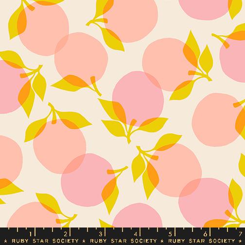 Juicy Fruit Peach Shell Beige Melody Miller Ruby Star Society Moda Cotton Fabric
