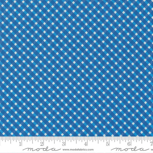 Julia Plaids Checks and Plaid Delft Dark Blue Crystal Manning Moda Cotton Fabric