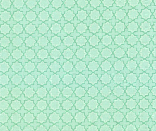 Juliette Decorative Geo Teal Blue Green Angela Nickeas Wilmington Prints Cotton Fabric