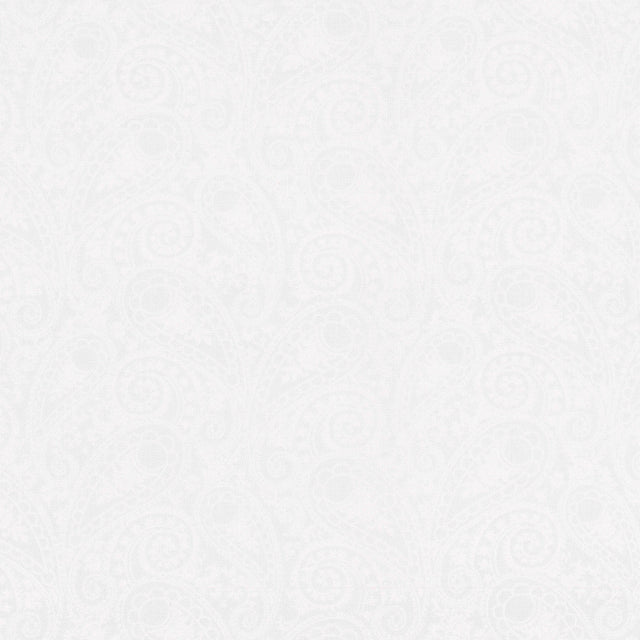 Juliette Paisley Tonal White on White Angela Nickeas Wilmington Prints Cotton Fabric