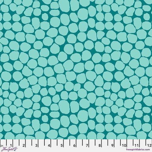 Jumble Turquiose Brandon Mably Classics Kaffe Fassett Collective Free Spirit Cotton Fabric FS-PWBM053.TURQU