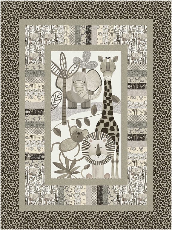 Fabric Requirements-Jungle Romp Fences Quilt Project Henry Glass | US Fabric Shop