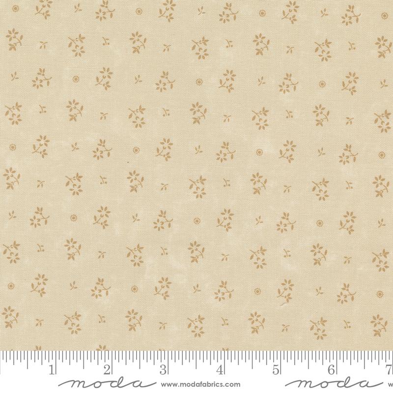 KT Favorites Backgrounds Lazy Daisy Flower in Dandelion Beige designed by Kansas Troubles Quilters for Moda 44 inches wide 100% Cotton Quilting Fabric