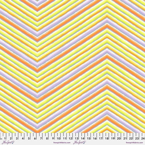 Chevron Stripe Yellow Kaffe 85 & Fabulous Kaffe Fassett Free Spirit Cotton Fabric