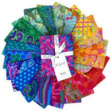 Classics Plus Rainbow Fat Quarter Bundle 18”x21” 20pcs Kaffe Fassett Collective Free Spirit Cotton Fabric FS-FB4FQGP.RAINBOW
