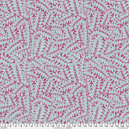 Kaffe Fassett x Morris & Co. Branches Magenta Kaffe Fassett Collective Free Spirit Cotton Fabric FS-PWKW009.Magenta