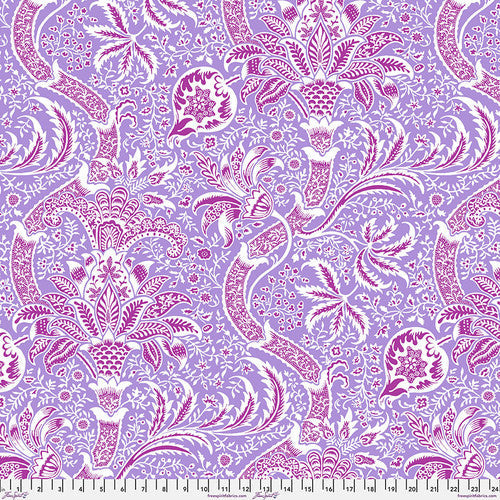 Kaffe Fassett x Morris & Co. Indian Lavender Kaffe Fassett Collective Free Spirit Cotton Fabric FS-PWKW005.Lavender