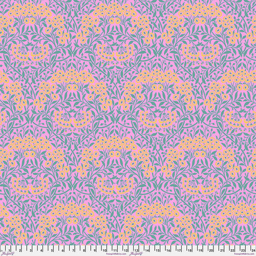Kaffe Fassett x Morris & Co. Michaelmas Daisy Pink Kaffe Fassett Collective Free Spirit Cotton Fabric FS-PWKW007.Pink