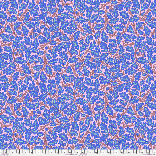Kaffe Fassett x Morris & Co. Oak Blue Kaffe Fassett Collective Free Spirit Cotton Fabric FS-PWKW003.Blue
