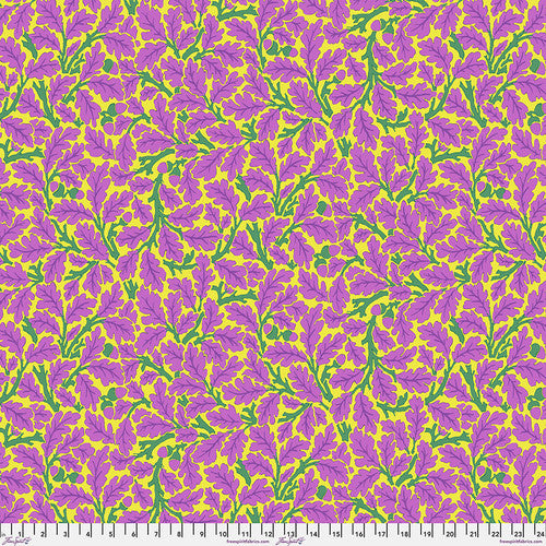 Kaffe Fassett x Morris & Co. Oak Violet Kaffe Fassett Collective Free Spirit Cotton Fabric FS-PWKW003.Violet