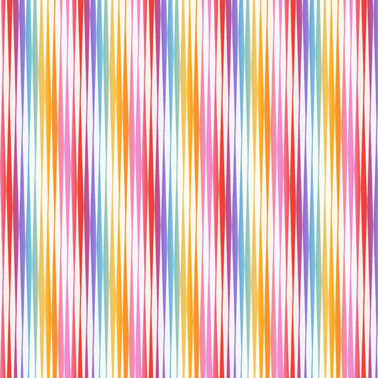 Kaleidoscope Light Show White Michael Miller Cotton Fabric MM-DCX10456-WHIT-D