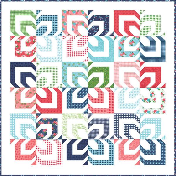 Kaleidoscope Quilt Pattern 70"x70" Vanessa Goertzen Lella Boutique LB-135