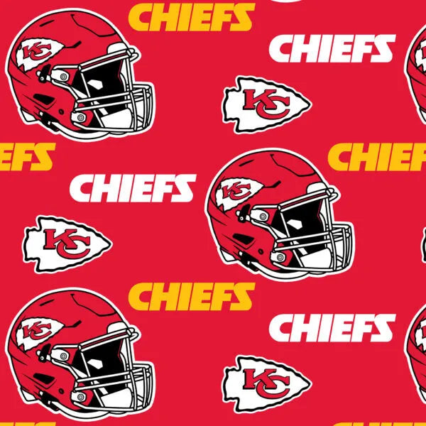 kansas city chiefs football gear Kansas City Chiefs NFL Football Logo Fabric Traditions Polyester Fleec