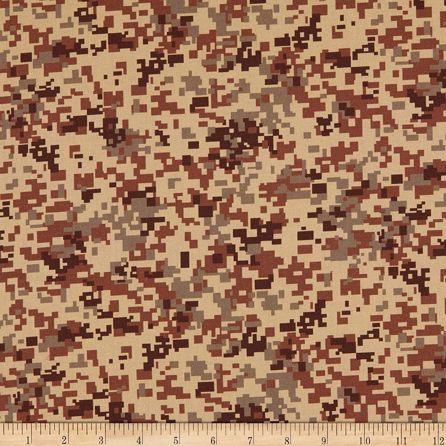 Khaki Camo Robert Kaufman Cotton Fabric