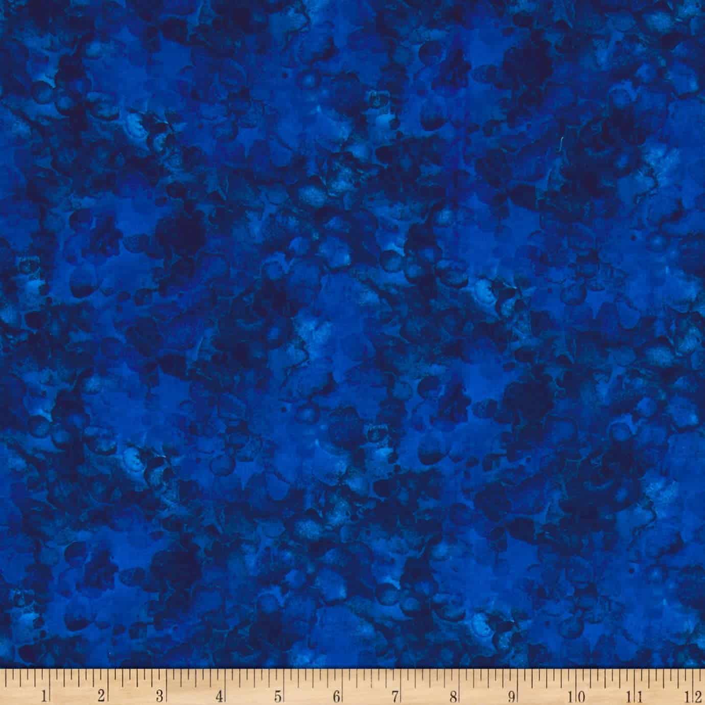 Kimberly Einmo Ocean Blue Solid-ish Blender Timeless Treasures Cotton Fabric TT-C6100-Kim-Ocean