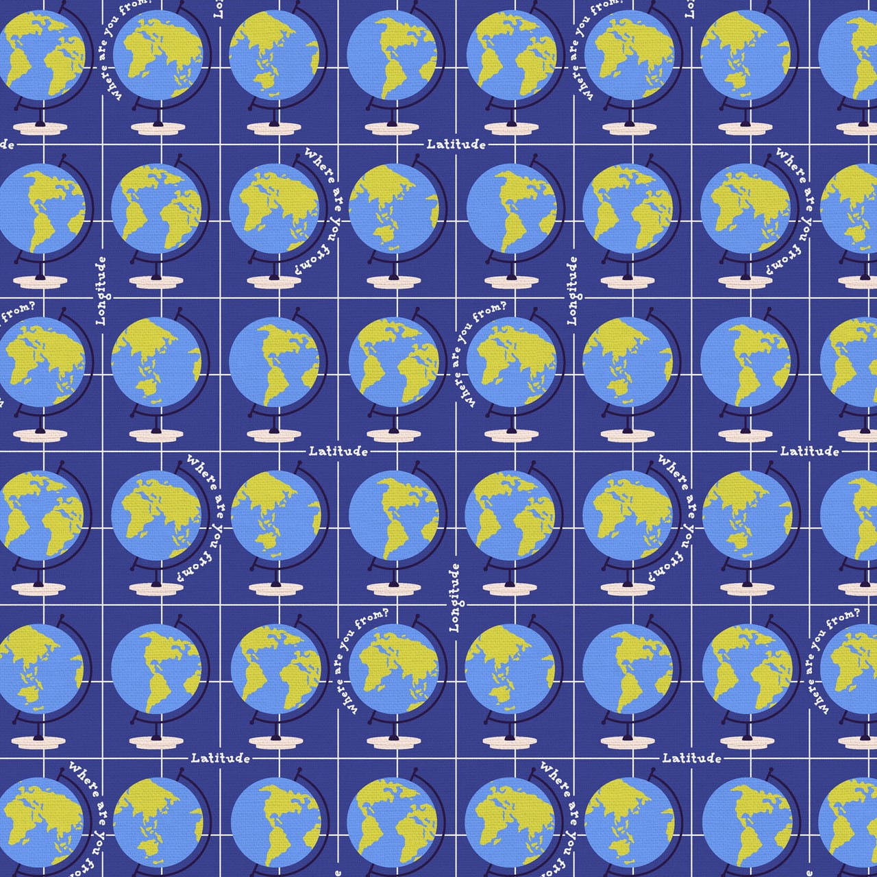 Kindergarten Cubbies History Lesson Blue Paintbrush Studio Cotton Fabric PBS-120-25010 | US Fabric Shop