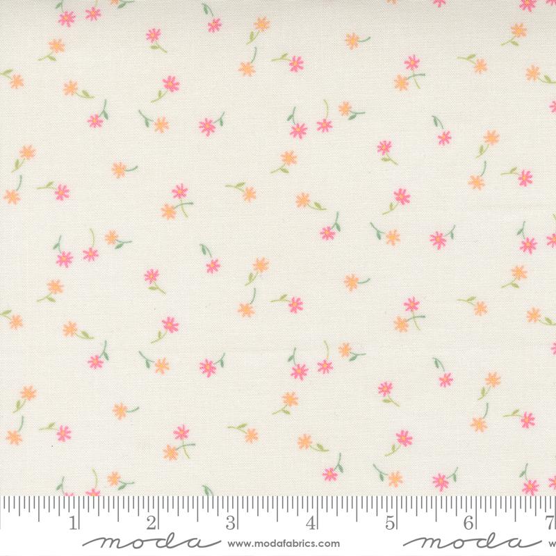 Kindness Fluttering Flowers Ditsy Dogwood Multi Deb Strain Moda Fabrics Cotton Fabric MD-56154-11