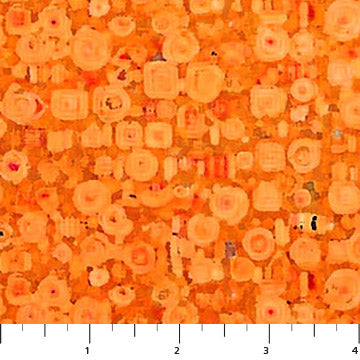 Klimty Cats Carnelian Ember Orange Patrick Lose Northcott Cotton Fabric NC-PL-10779-56