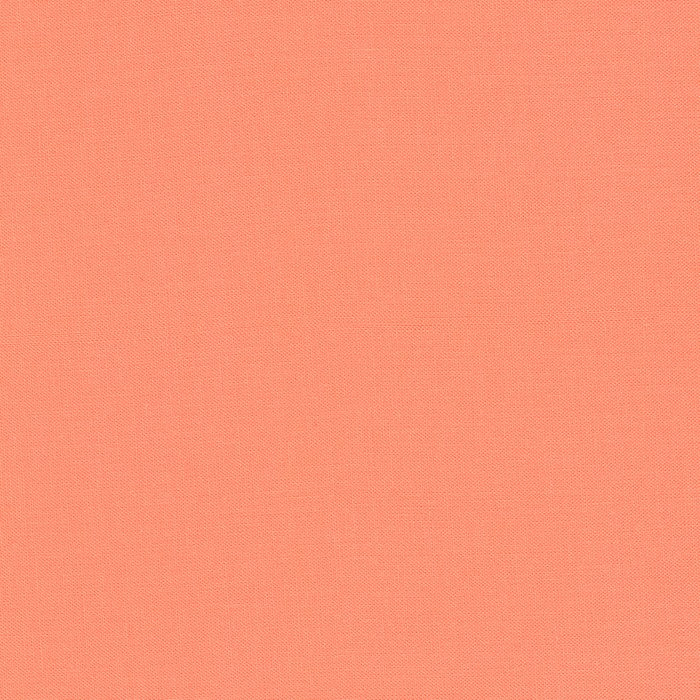 Kona Creamsicle Peach Solid Robert Kaufman Cotton Fabric