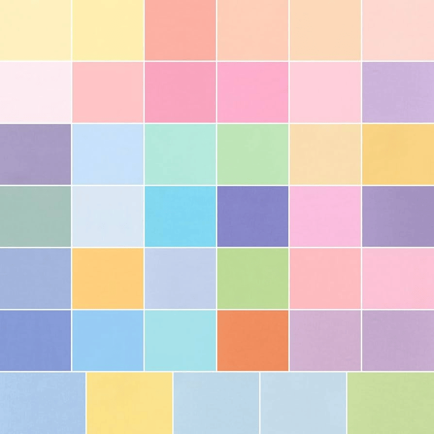 Kona New Pastel Palette 2.5" Strips 40pcs Robert Kaufman Cotton Fabric Kona-RU-230-41 | US Fabric Shop