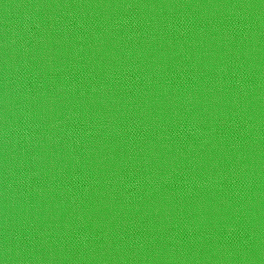 Kona Sheen Green Shimmer Metallic Robert Kaufman Cotton Fabric RK-K106-1929
