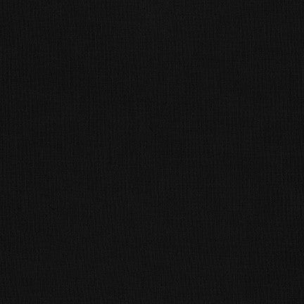 Kona 60 Black Solid Robert Kaufman Cotton Fabric Kona60-Black-K004-1019