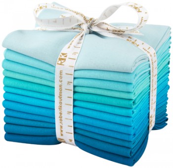 Kona Cotton Pool Party Palette Fat Quarter Bundle 18'' x 21'' 12 pcs Robert Kaufman Cotton Fabric RK-FQ-920-12