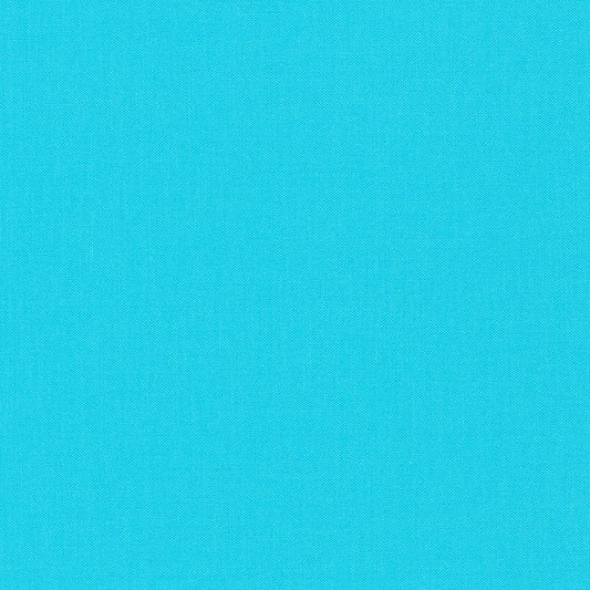 (SOLD PER BOLT) Kona Jamaica Blue Solid Robert Kaufman Cotton Fabric Kona-Bone K001-1037-FB