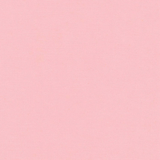 Kona Peony Pink Solid Robert Kaufman Cotton Fabric Kona-Peony-K001-110