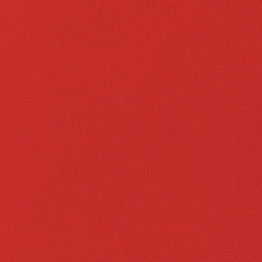 (SOLD PER BOLT) Kona Red Lipstick Solid Robert Kaufman Cotton Fabric Kona-Lipstick K001-1194-FB