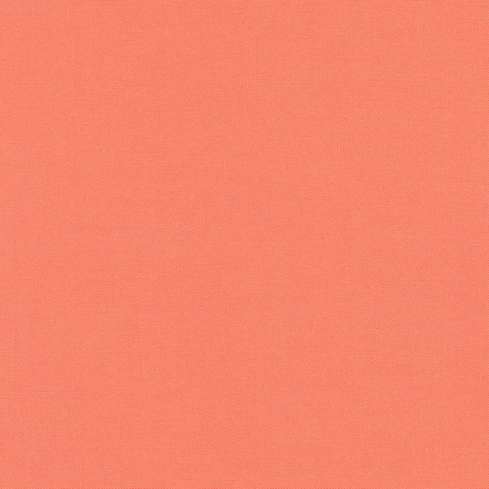 Kona Salmon Orange Solid Robert Kaufman Cotton fabric
