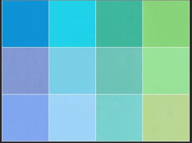 Kona Cotton Mermaid Shores 10" Squares 42pcs designed by Robert Kaufman 100% Cotton Fabrics RK-TEN-650-42 | US Fabric Shop
