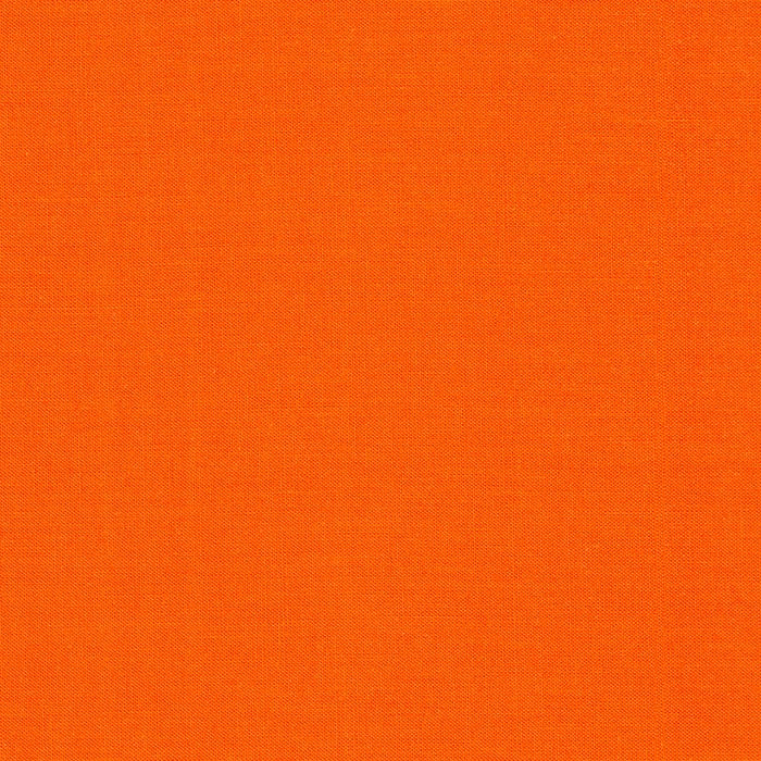Kona Tangerine Orange Solid Robert Kaufman Cotton Fabric Kona-Tangerine-K001-1370