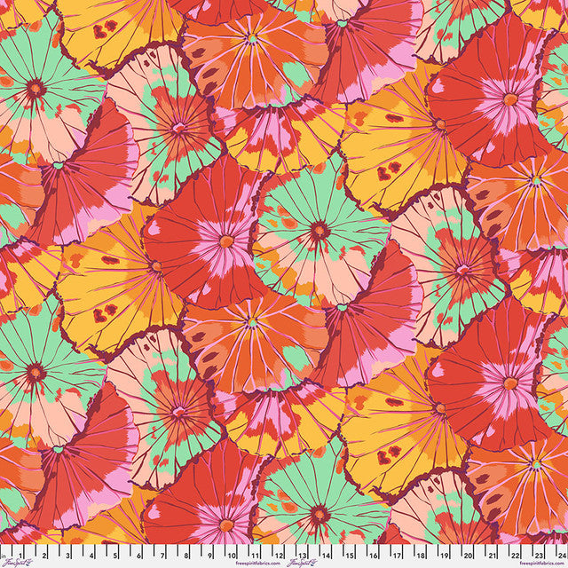 Lotus Leaf Citrus Classics Kaffe Fassett Collective Free Spirit Cotton Fabric FS-PWGP029.CITRU
