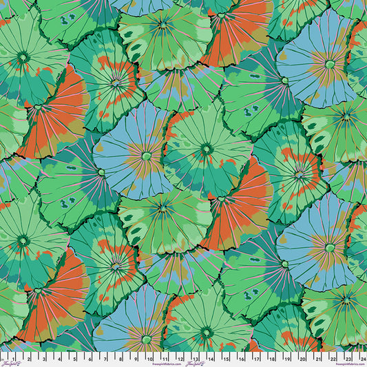 Lotus Leaf Emerald Classics Kaffe Fassett Collective Free Spirit Cotton Fabric FS-PWGP029.EMERALD