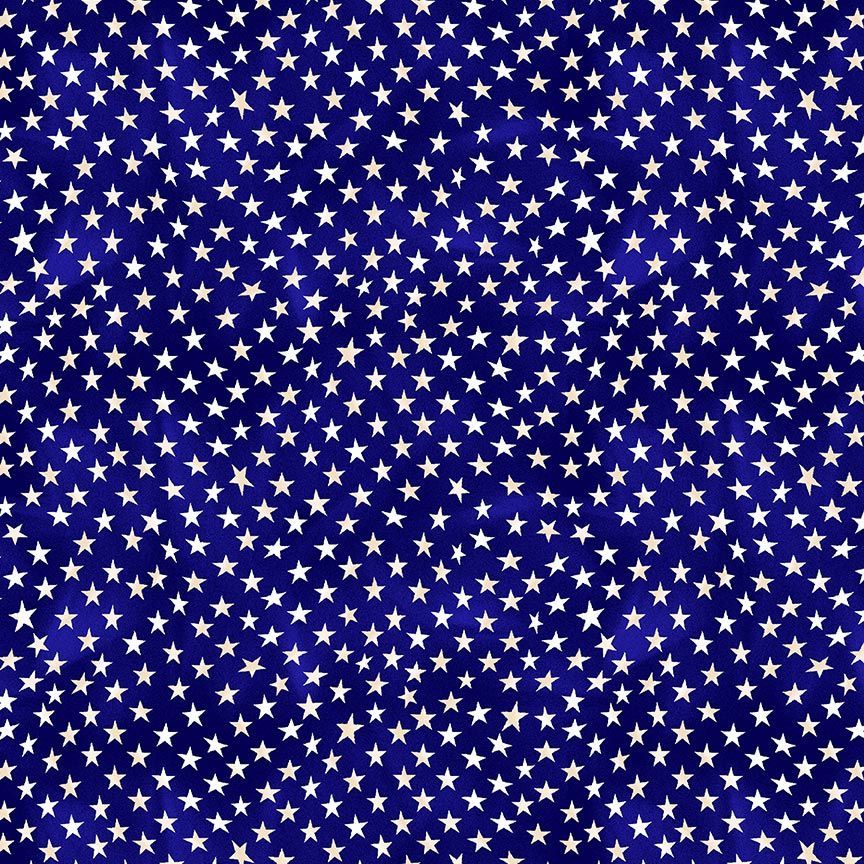 Lady Liberty Small USA Stars Navy Chong-A Hwang Timeless Treasures Cotton Fabric TT-CD2093-NAVY