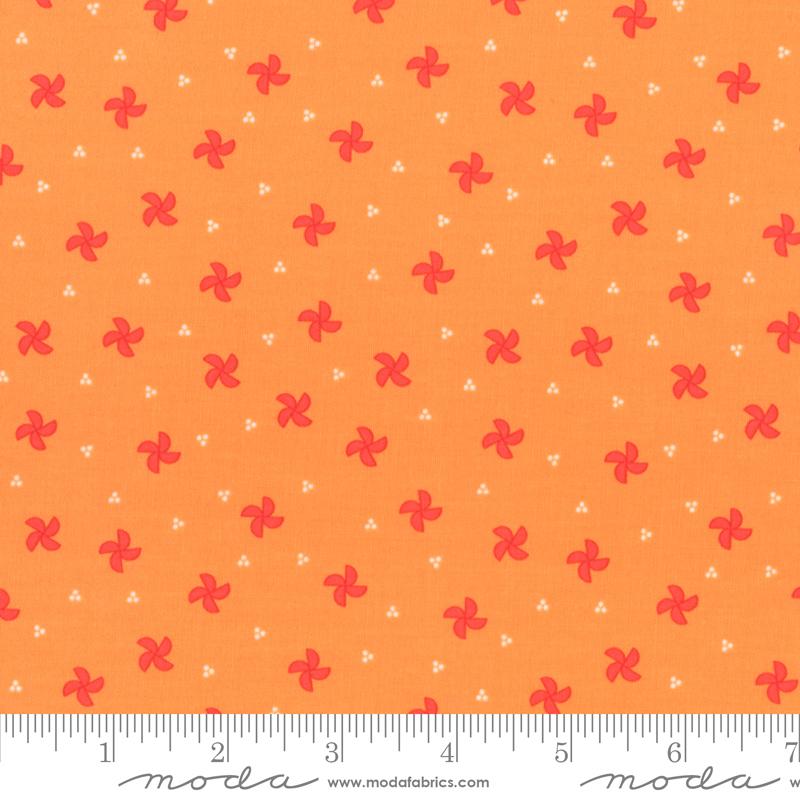 Laguna Sunrise Pinwheel Blenders Orange Sherri & Chelsi Moda Cotton Fabric