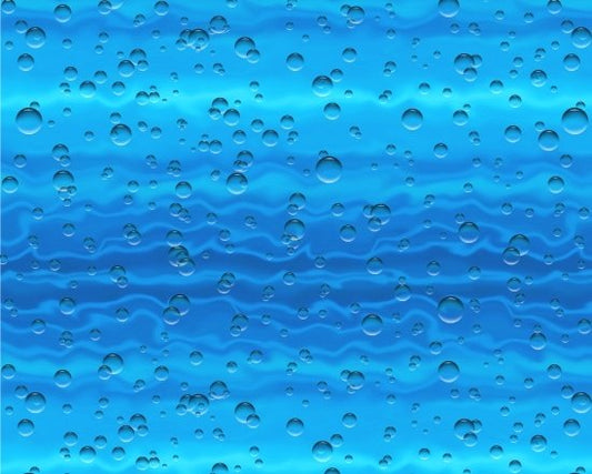 Landscape Medley Bubbles Blue Elizabeth's Studio Cotton Fabric